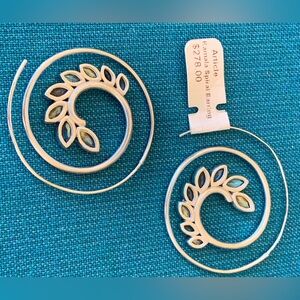 Dean Davidson Kamala Spiral Hoop Earrings w/Labradorite Gemstones